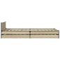 Preview: Bettgestell mit Kopfteil Sonoma-Eiche 80 x 200 cm Holzwerkstoff