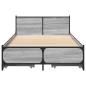 Preview: Bettgestell mit Kopfteil Grau Sonoma 80 x 200 cm Holzwerkstoff