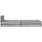 Preview: Bettgestell mit Kopfteil Grau Sonoma 80 x 200 cm Holzwerkstoff
