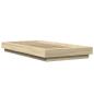 Preview: Bodenbettgestell Sonoma-Eiche 80 x 210 cm Holzwerkstoff