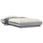 Preview: Bodenbettgestell Grau Sonoma 80 x 210 cm Holzwerkstoff