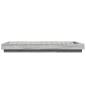 Preview: Bodenbettgestell Grau Sonoma 80 x 210 cm Holzwerkstoff