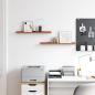 Preview: Wandregal 2 stk. Rot 60 x 9 x 3 cm Holzwerkstoff