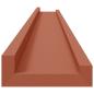 Preview: Wandregal Wandhalterung 2 Stk. Rot 100 x 9 x 3 cm Holzwerkstoff