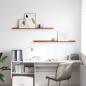Preview: Wandregal 2 stk. Rot 115 x 9 x 3 cm Holzwerkstoff