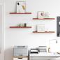 Preview: Wandregal 4 stk. Rot 60 x 9 x 3 cm Holzwerkstoff
