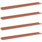 Preview: Wandregal 4 stk. Rot 100 x 9 x 3 cm Holzwerkstoff