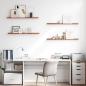 Preview: Wandregal 4 stk. Rot 100 x 9 x 3 cm Holzwerkstoff