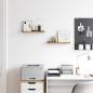 Preview: Wandregal 2 stk. Braun 40 x 9 x 3 cm Holzwerkstoff