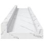 Preview: Wandregal Wandhalterung 2 Stk. Weiß Marmor 60 x 9 x 3 cm