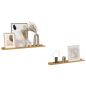 Preview: Wandregal 2 stk. Beige 80 x 9 x 3 cm Holzwerkstoff