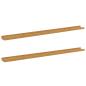 Preview: Wandregal 2 stk. Beige 115 x 9 x 3 cm Holzwerkstoff