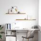 Preview: Wandregal 2 stk. Beige 115 x 9 x 3 cm Holzwerkstoff