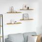 Preview: ARDEBO.de - Wandregal 4 stk. Beige 60 x 9 x 3 cm Holzwerkstoff