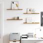 Preview: Wandregal 4 stk. Beige 60 x 9 x 3 cm Holzwerkstoff