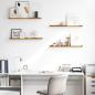 Preview: Wandregal 4 stk. Beige 80 x 9 x 3 cm Holzwerkstoff