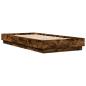 Preview: Bettgestell mit LED Geräucherte Eiche 80 x 200 cm Holzwerkstoff