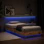 Preview: Bettgestell mit LED Altholz 80 x 200 cm Holzwerkstoff