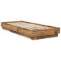 Preview: Bettgestell mit LED Altholz 80 x 200 cm Holzwerkstoff