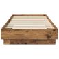 Preview: Bettgestell mit LED Altholz 80 x 200 cm Holzwerkstoff