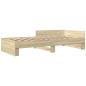 Preview: Bettgestell mit Kopfteil Sonoma-Eiche 80 x 200 cm Holzwerkstoff
