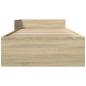 Preview: Bettgestell mit Kopfteil Sonoma-Eiche 80 x 200 cm Holzwerkstoff