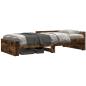 Preview: Bettgestell mit Kopfteil Räuchereiche 80 x 200 cm Holzwerkstoff