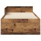 Preview: Bettgestell mit Kopfteil Altholz 80 x 200 cm Holzwerkstoff