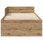 Preview: Bettgestell mit Kopfteil Artisan-Eiche 80 x 200 cm