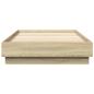 Preview: Bodenbettgestell Sonoma-Eiche 80 x 200 cm Holzwerkstoff