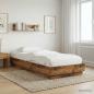 Preview: ARDEBO.de - Bodenbettgestell Altholz 80 x 200 cm Holzwerkstoff