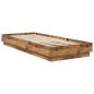 Preview: Bodenbettgestell Altholz 80 x 200 cm Holzwerkstoff