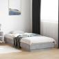Preview: ARDEBO.de - Bodenbettgestell Betongrau 80 x 200 cm Holzwerkstoff