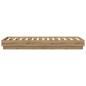 Preview: Bodenbettgestell Artisan-Eiche 80 x 200 cm Holzwerkstoff