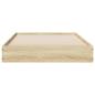 Preview: Bodenbettgestell Sonoma-Eiche 80 x 200 cm Holzwerkstoff