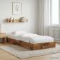 Preview: ARDEBO.de - Bodenbettgestell Altholz 80 x 200 cm Holzwerkstoff