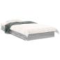 Preview: Bodenbettgestell Sonoma-Grau 80 x 200 cm Holzwerkstoff