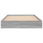 Preview: Bodenbettgestell Sonoma-Grau 80 x 200 cm Holzwerkstoff