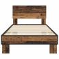 Preview: Bettgestell mit Kopfteil Altholz 80 x 200 cm Holzwerkstoff