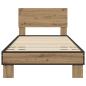 Preview: Bettgestell mit Kopfteil Artisan-Eiche 80 x 200 cm