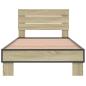 Preview: Bettgestell mit Kopfteil Sonoma-Eiche 80 x 200 cm Holzwerkstoff