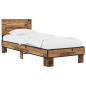 Preview: Bettgestell mit Kopfteil Altholz 80 x 200 cm Holzwerkstoff