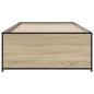 Preview: Bettrahmen Sonoma-Eiche 80 x 200 cm Holzwerkstoff