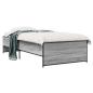 Preview: Bettrahmen Grau Sonoma 80 x 200 cm Holzwerkstoff