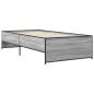 Preview: Bettrahmen Grau Sonoma 80 x 200 cm Holzwerkstoff
