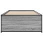 Preview: Bettrahmen Grau Sonoma 80 x 200 cm Holzwerkstoff