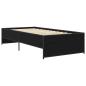 Preview: Bettrahmen Schwarze Eiche 80 x 200 cm Holzwerkstoff