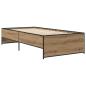 Preview: Bettrahmen Artisan-Eiche 80 x 200 cm Holzwerkstoff