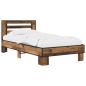 Preview: Bettgestell mit Kopfteil Altholz 80 x 200 cm Holzwerkstoff
