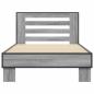 Preview: Bettgestell mit Kopfteil Grau Sonoma 80 x 200 cm Holzwerkstoff